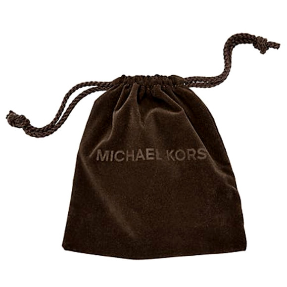 MICHAEL KORS Jewelry Pouch Drawstring Dust Bag in Brown velvet - Width 4" - Picture 1 of 5